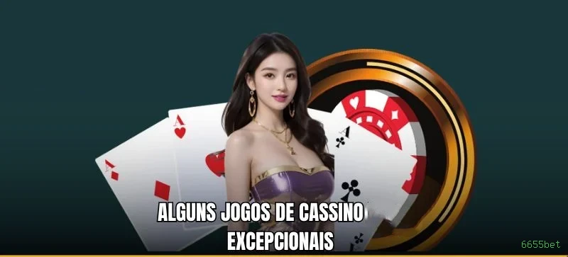 Imagem promocional do cassino online da 6655bet mostrando jogos ao vivo